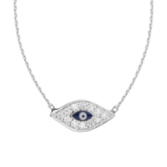 14KT MINI EVIL EYE NECKLACE